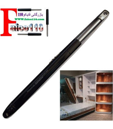 تختخوابی جک گازی شیردار(قدرت قابل تنظیم) 3000نیوتن 52سانت (داخل تسمه فلزی)