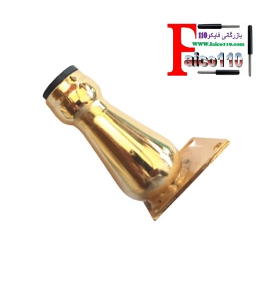 پایه /  پایه فلزی 11 سانتی استوانه ای  طلایی (بسته 4 عددی)
