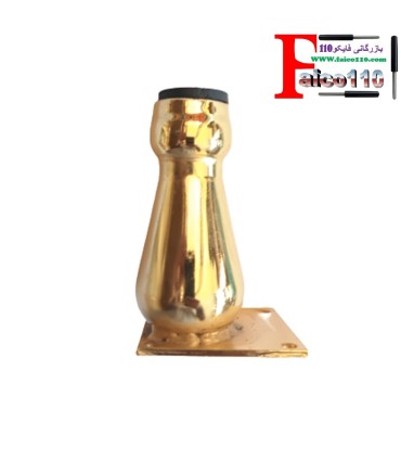 پایه /  پایه فلزی 11 سانتی استوانه ای  طلایی (بسته 4 عددی)